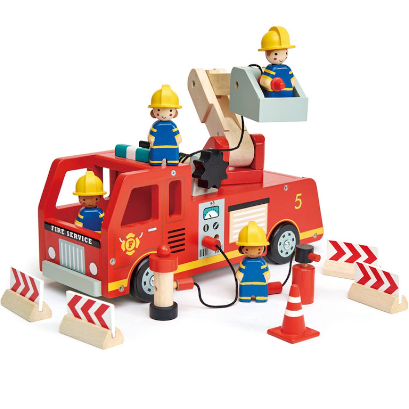 Camion De Pompiers Rouge, Bleu, Blanc