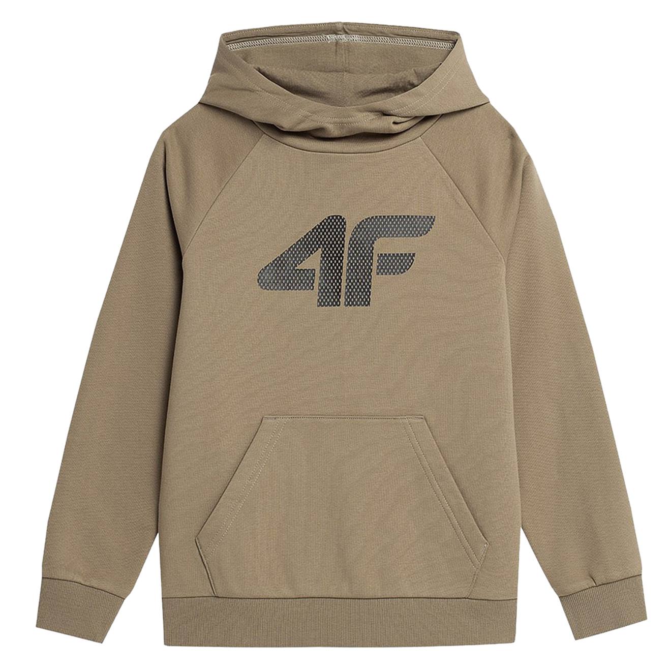 Sweat À Capuche Coton Marron