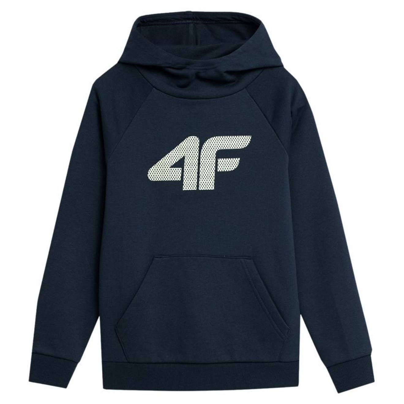 Sweat À Capuche Coton Bleu Marine