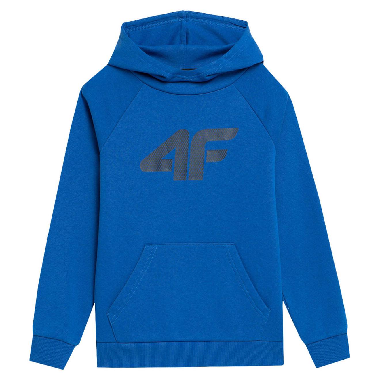 Sweat À Capuche Coton Bleu