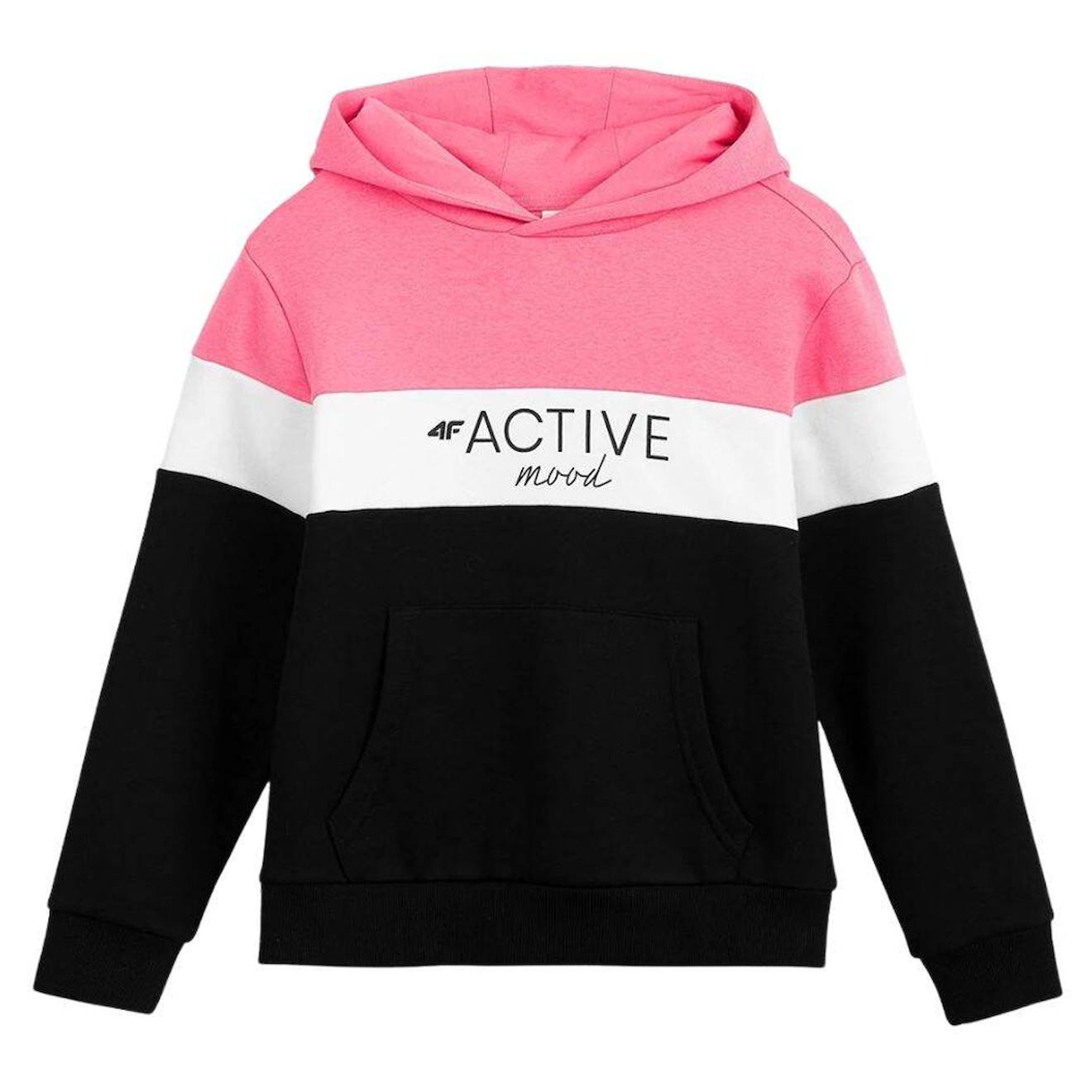 Sweat Coton Noir / Rose