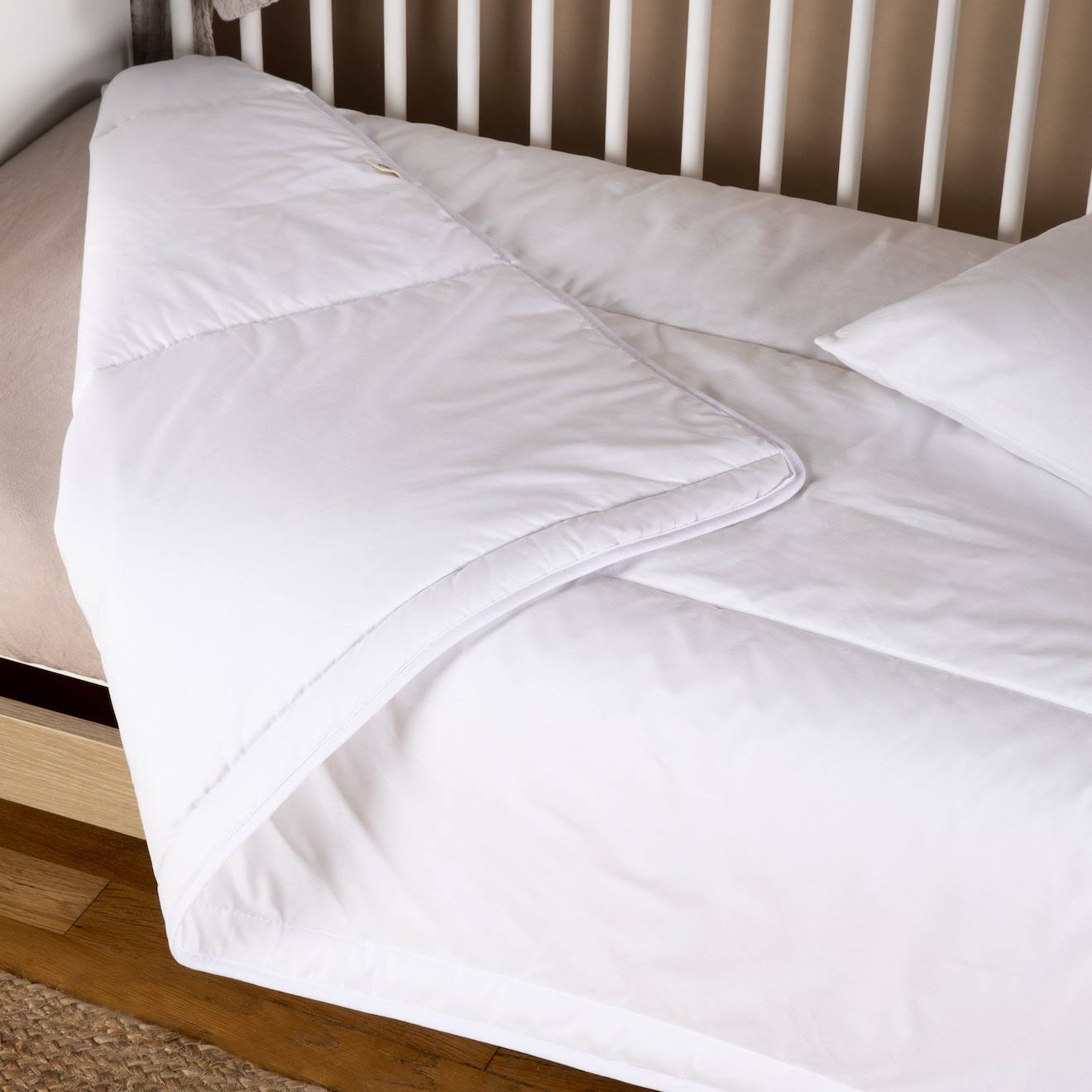 Couette Bébé Maui Enveloppe Coton Bio Blanc