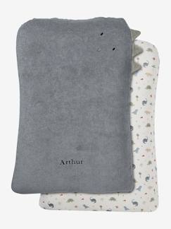 Puériculture-Matelas, accessoires de lange-Lot 2 housses matelas à langer animaux