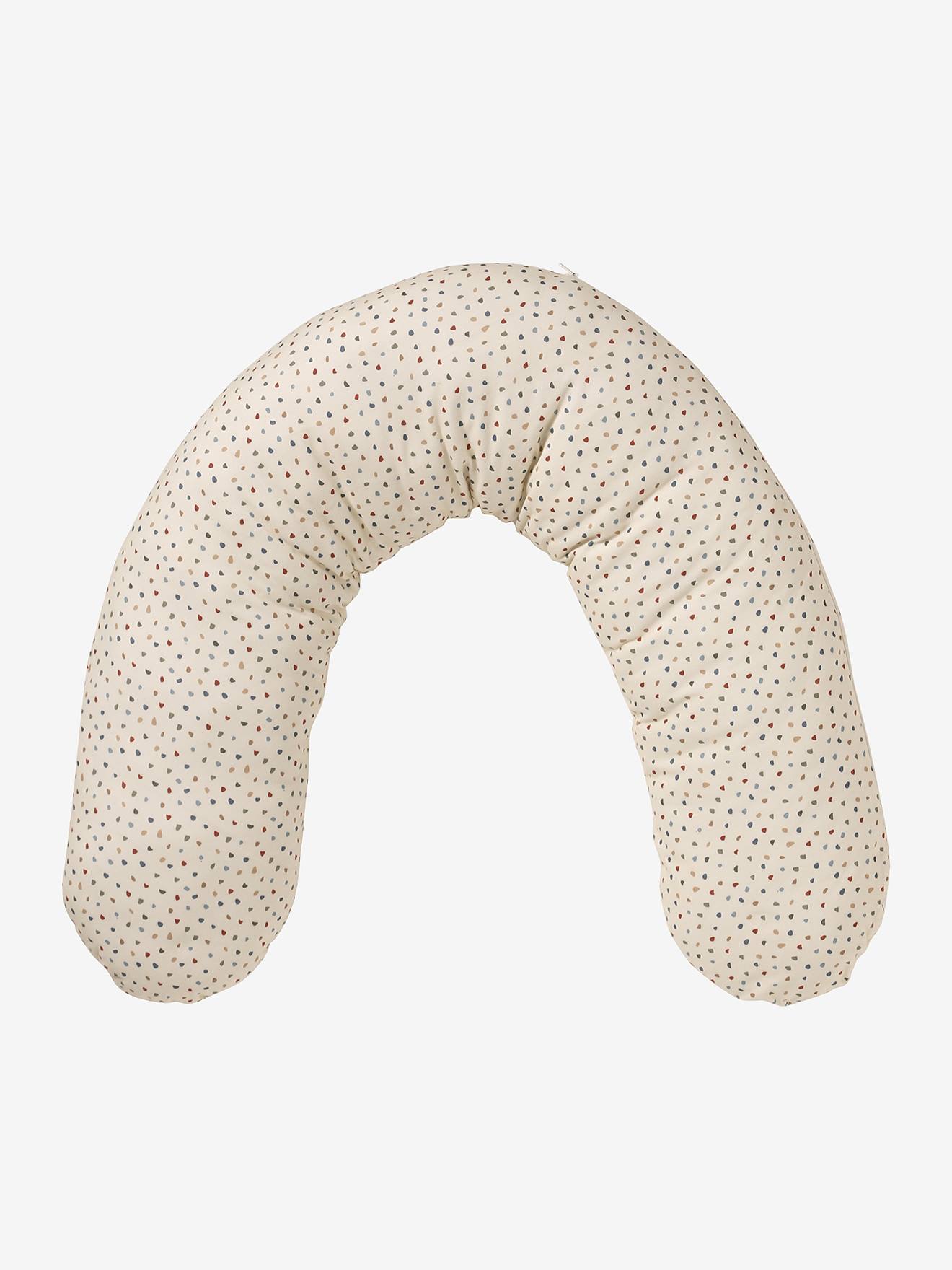 Coussin d'allaitement + housse de protection Bio Collection multicolore