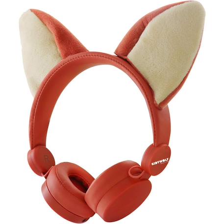 Kidywolf - Kidyears Casque Audio Enfant Renard Rouge