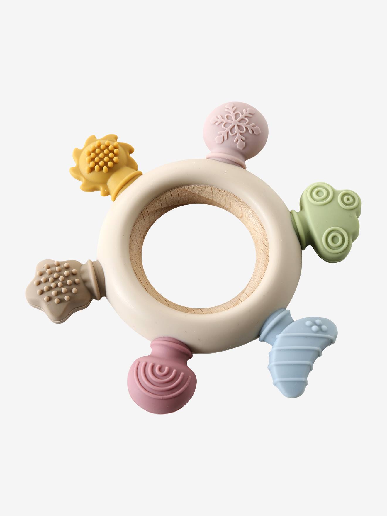 Anneau de dentition sensoriel en bois FSC® bois (Vertbaudet) - Image 1