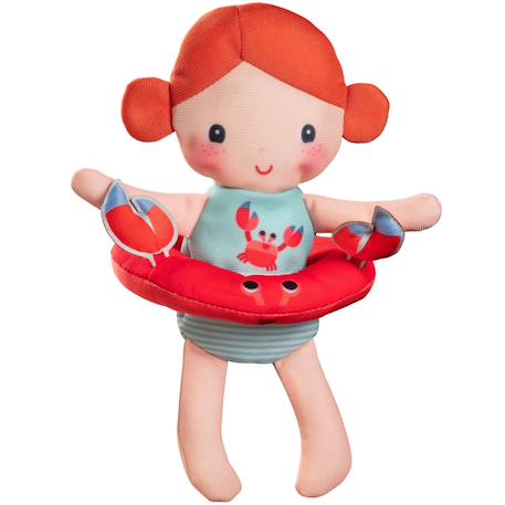 Lilliputien - Poupée De Bain Axelle Orange, Rouge, Vert D'eau