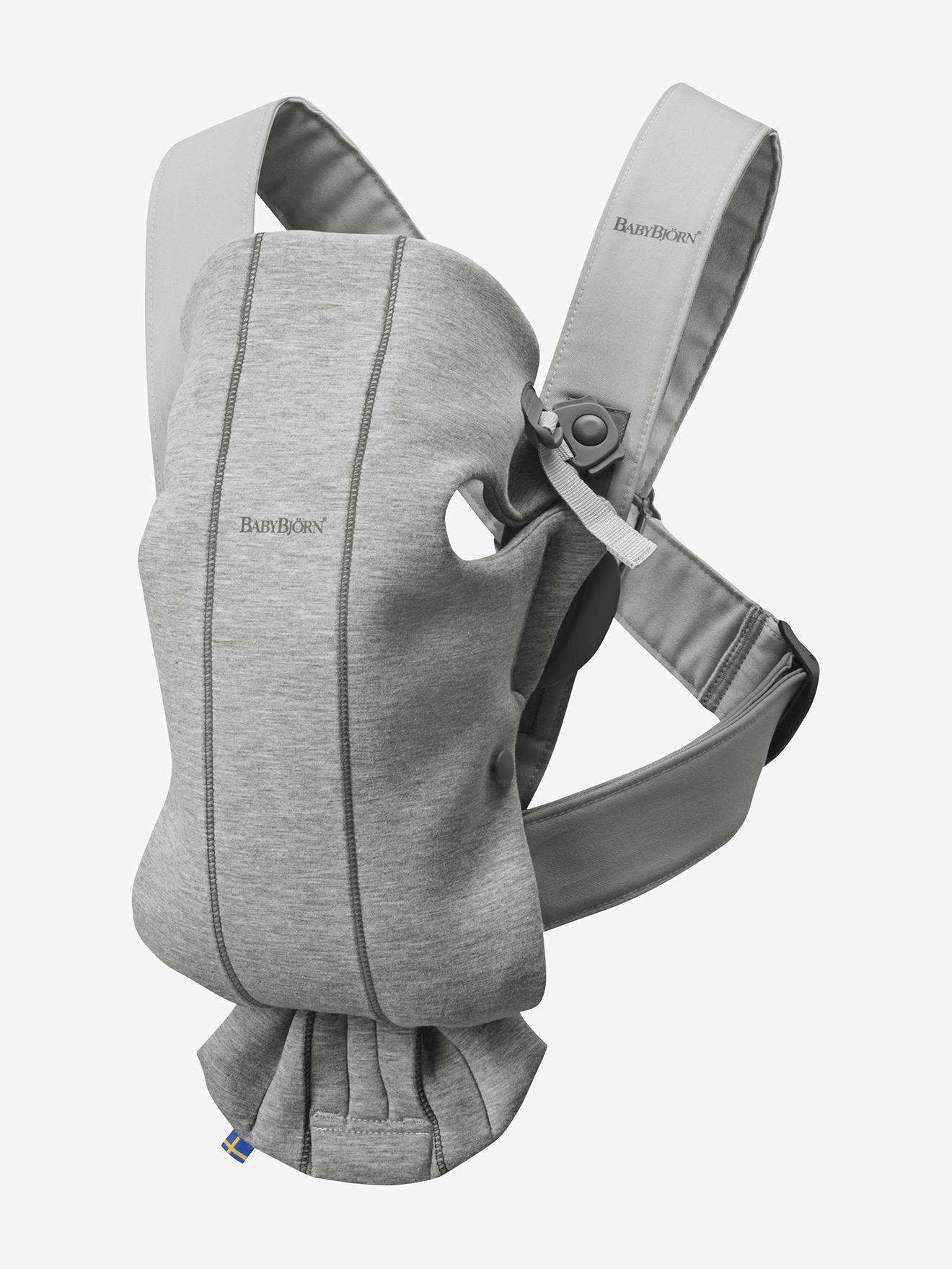 Porte-bébé Mini Jersey 3D BABYBJORN gris clair