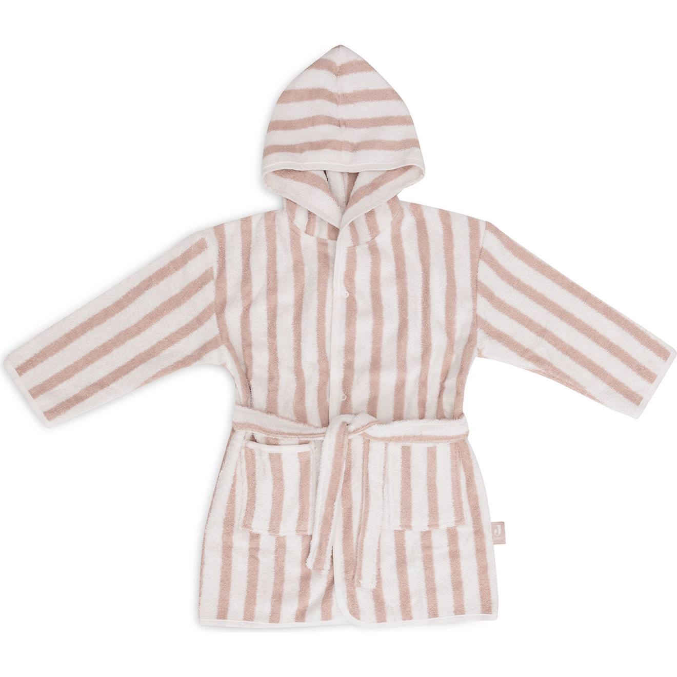 Peignoir En Éponge Rose, Blanc