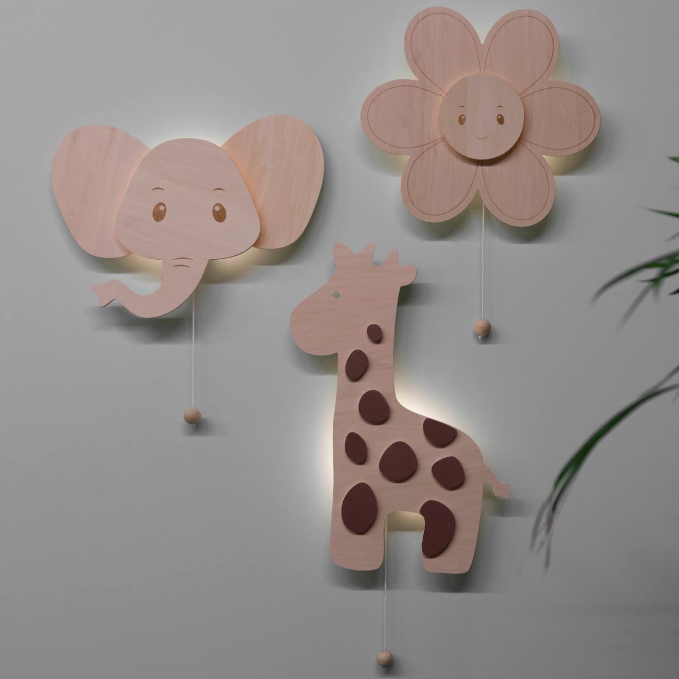 Applique Murale En Bois Wonder Girafe Marron (Baby's Only) - Image 2