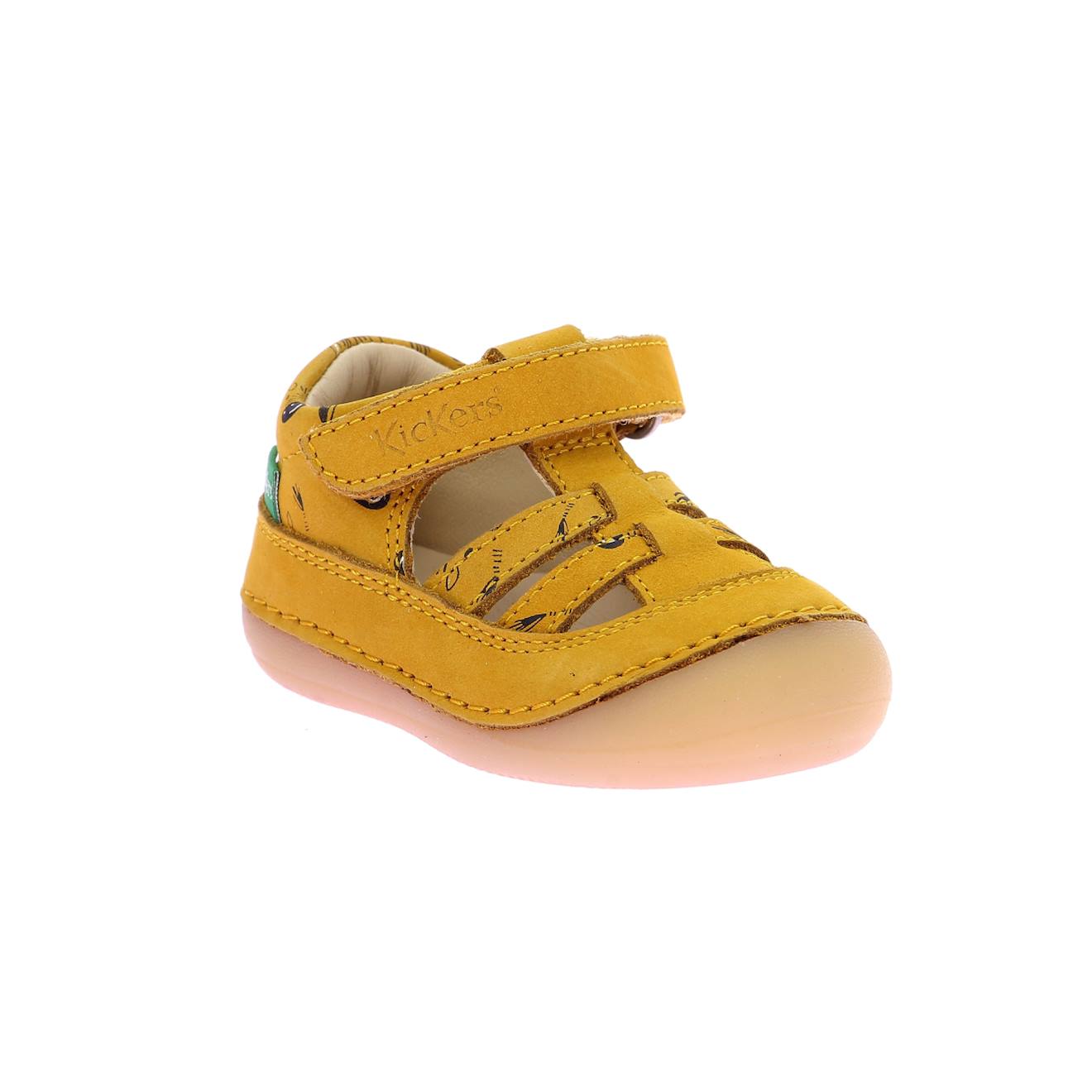 Salomés Bébé Kick Sushyk Lt Jaune Imprime Zebre
