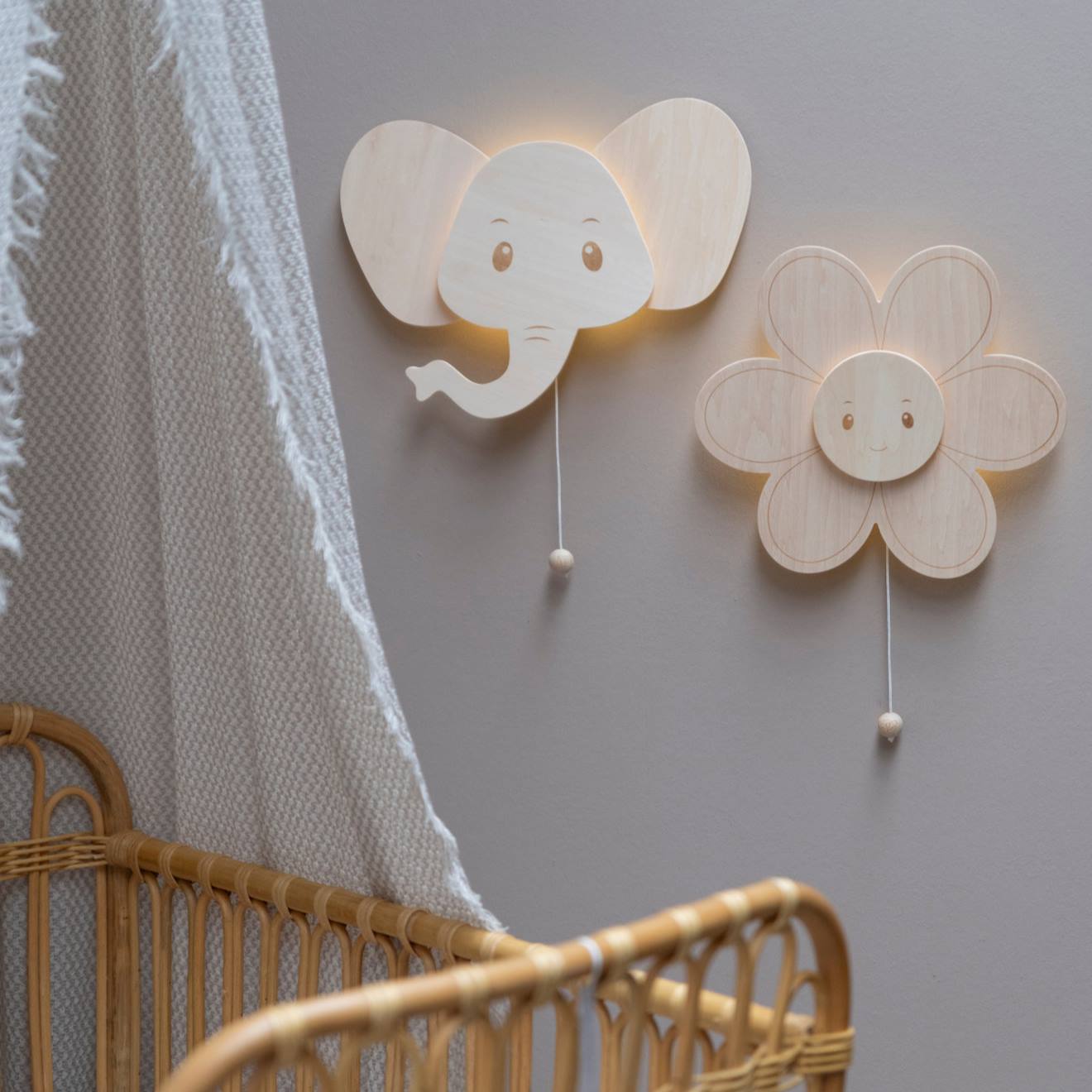 Applique Murale En Bois Wonder Fleur Marron (Baby's Only) - Image 2