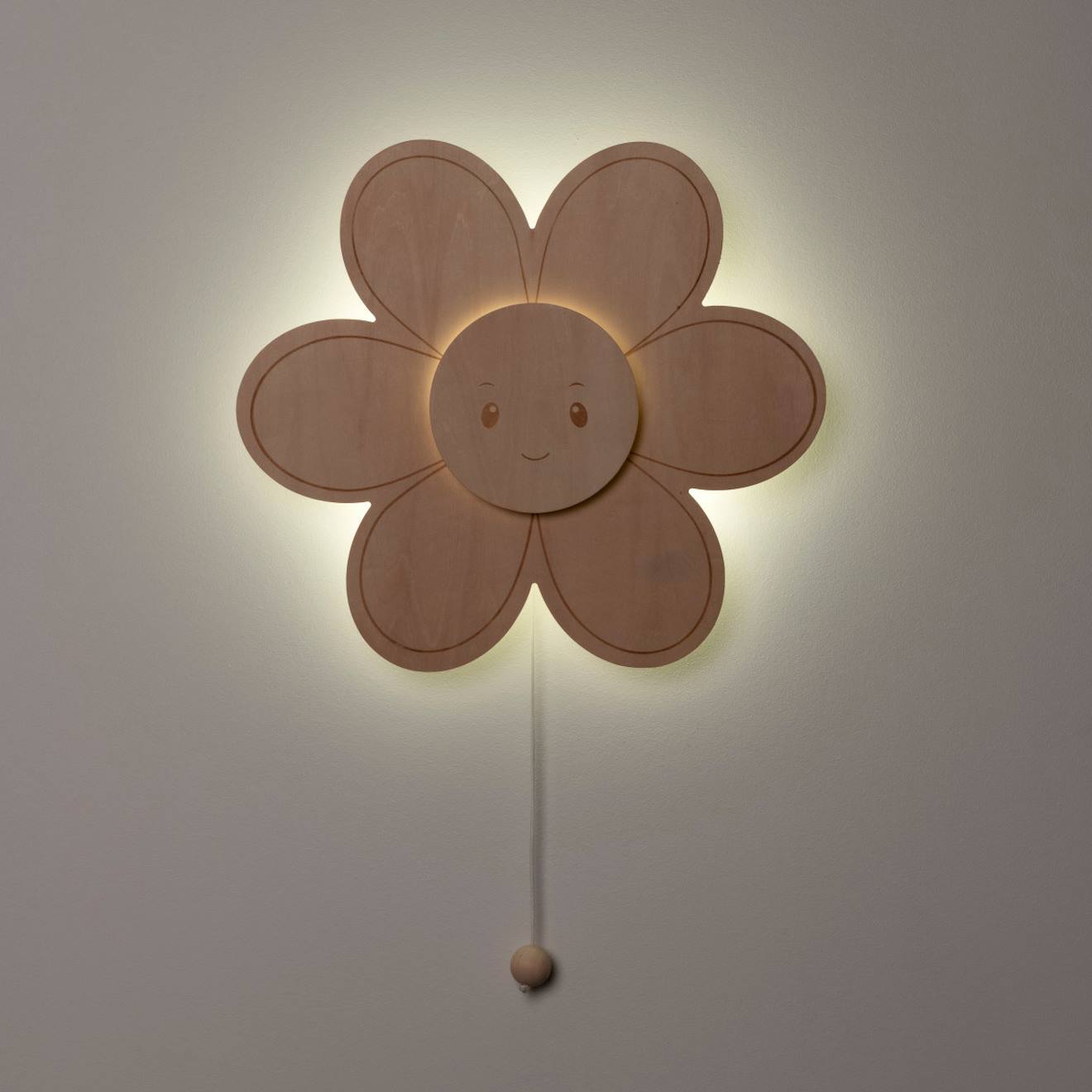Applique Murale En Bois Wonder Fleur Marron (Baby's Only) - Image 1