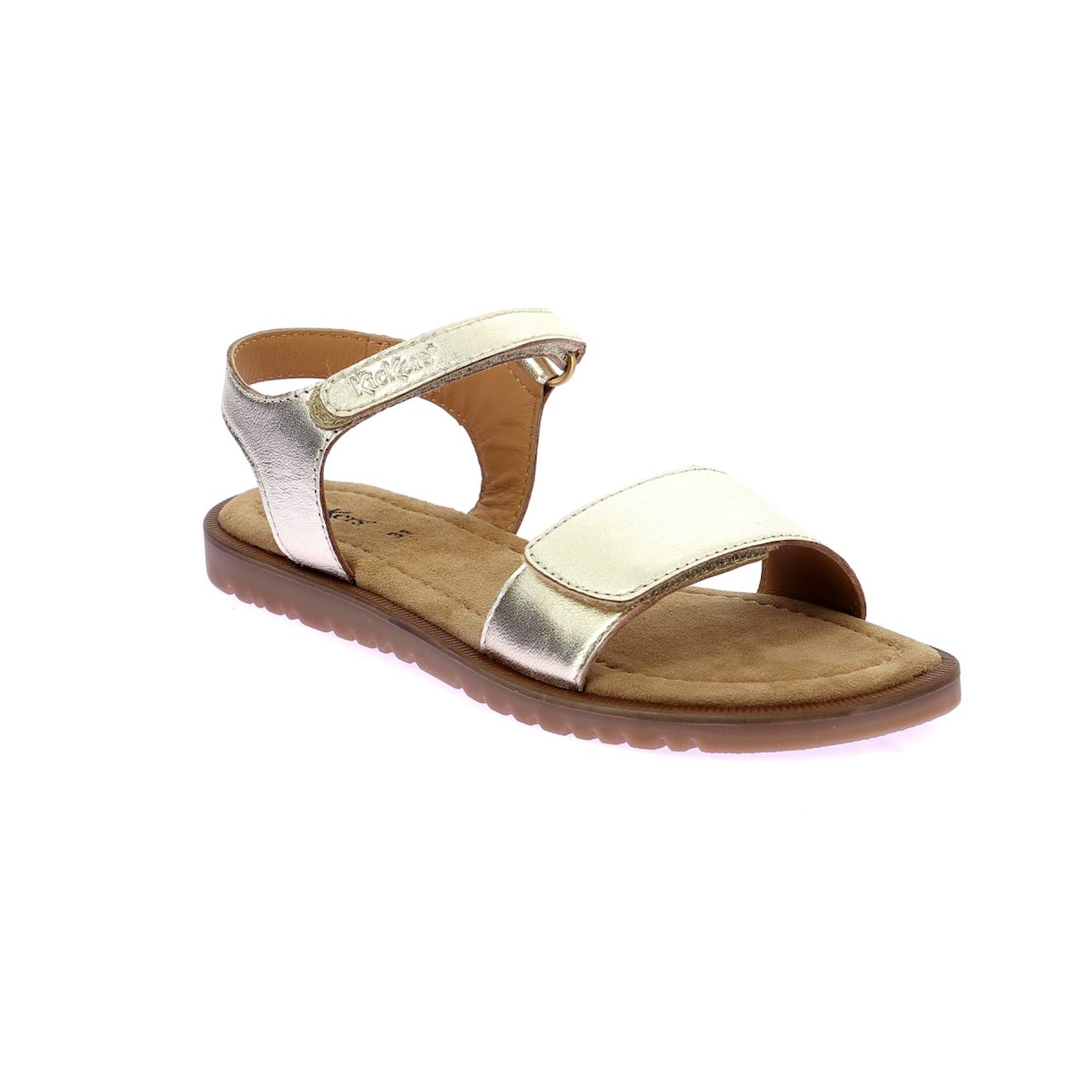 Sandales Enfant Kick Braida Or Clair