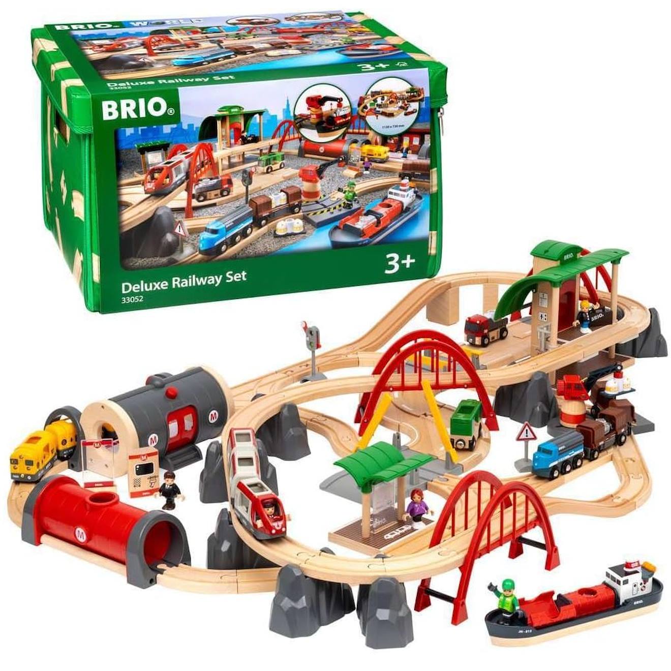 Circuit De Chemin De Fer Deluxe Beige