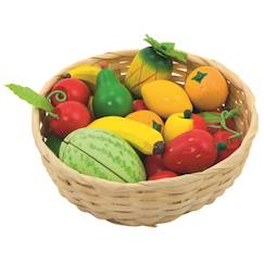 Jouet-Jeux d'imitation-Corbeille de fruits