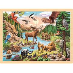 Jouet-Puzzle animaux d'amérique du nord
