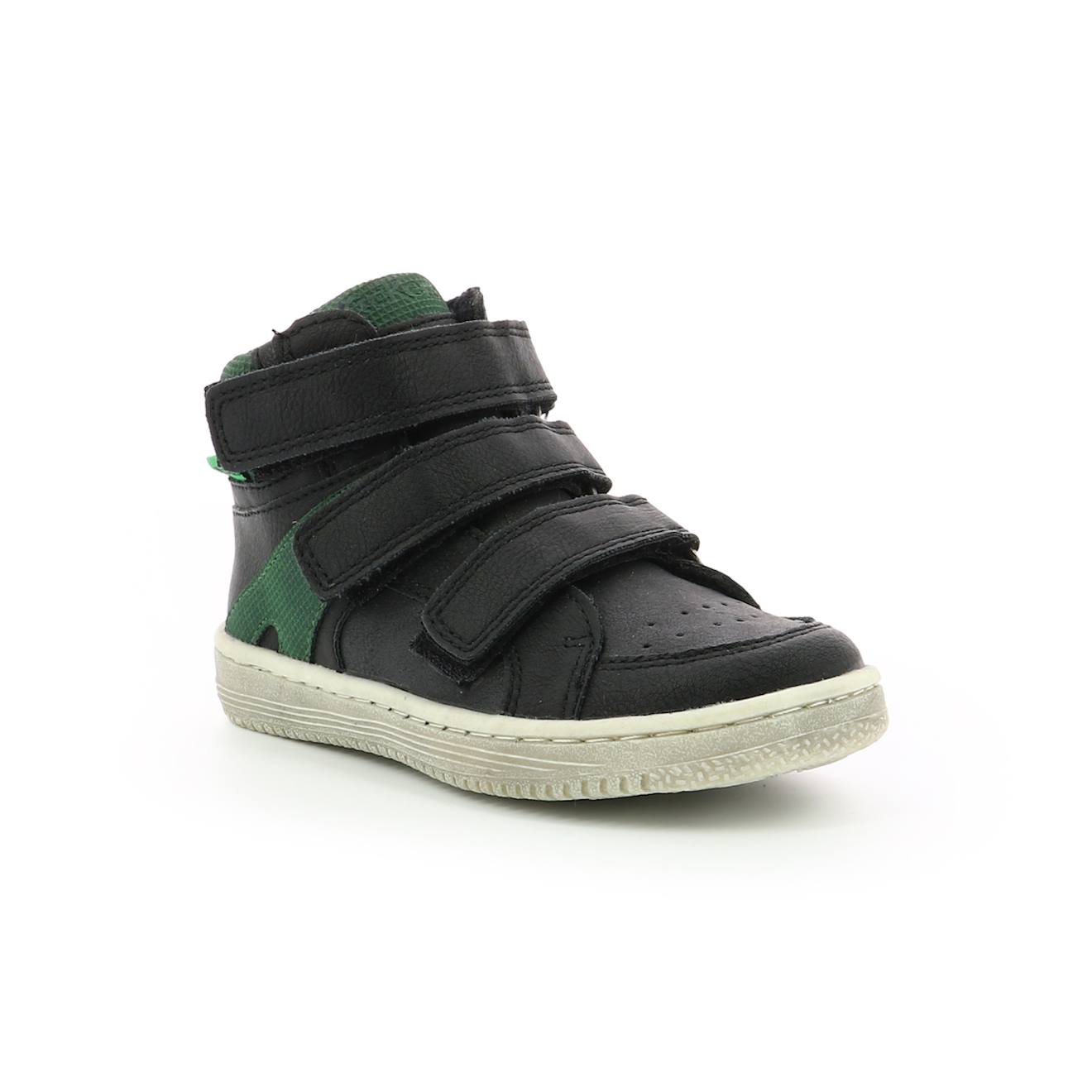 Sneakers Hautes Enfant Lohan Vert/noir