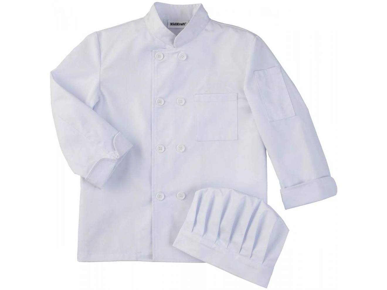 Veste Et Toque De Chef - 6 À 8 Ans Blanc