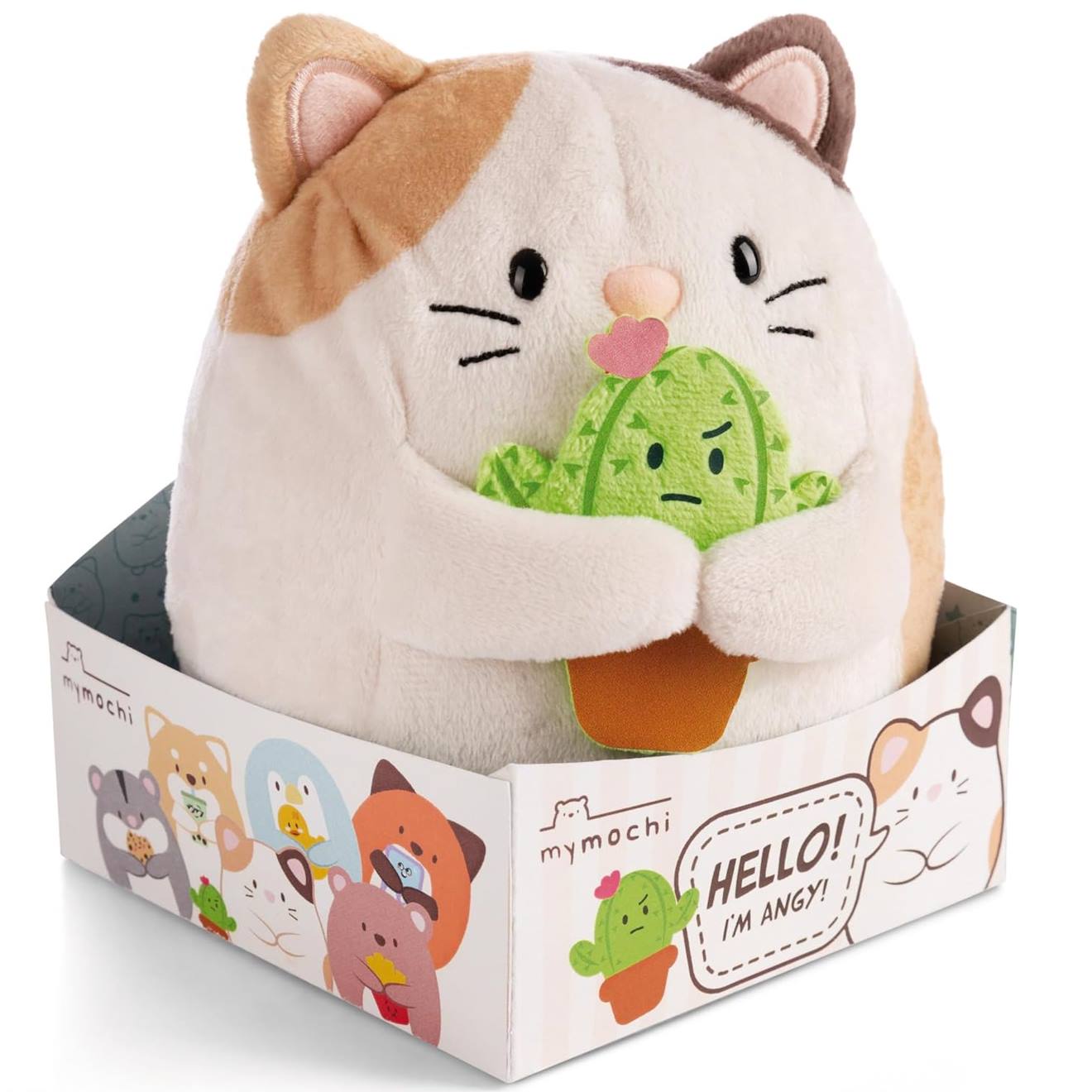 Peluche Chat Angy 16 Cm Beige
