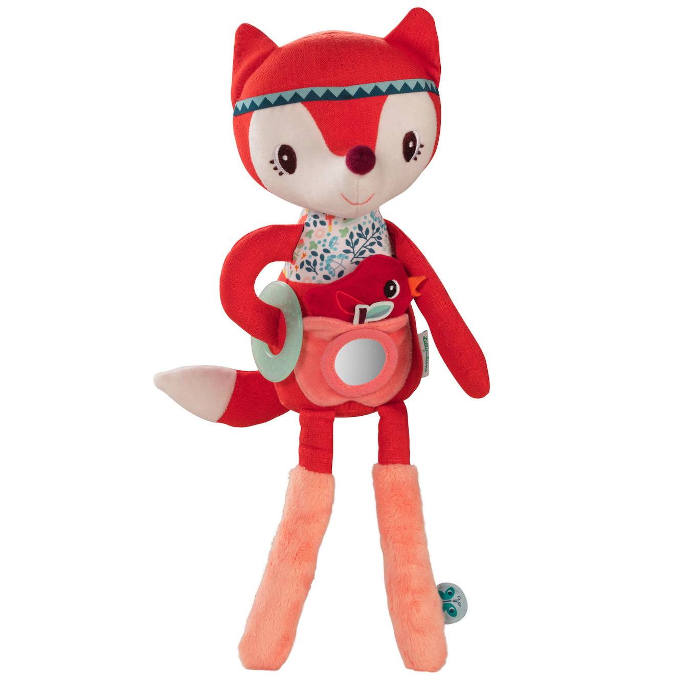 Peluche Câline D'activités Rouge, Rose, Bleu