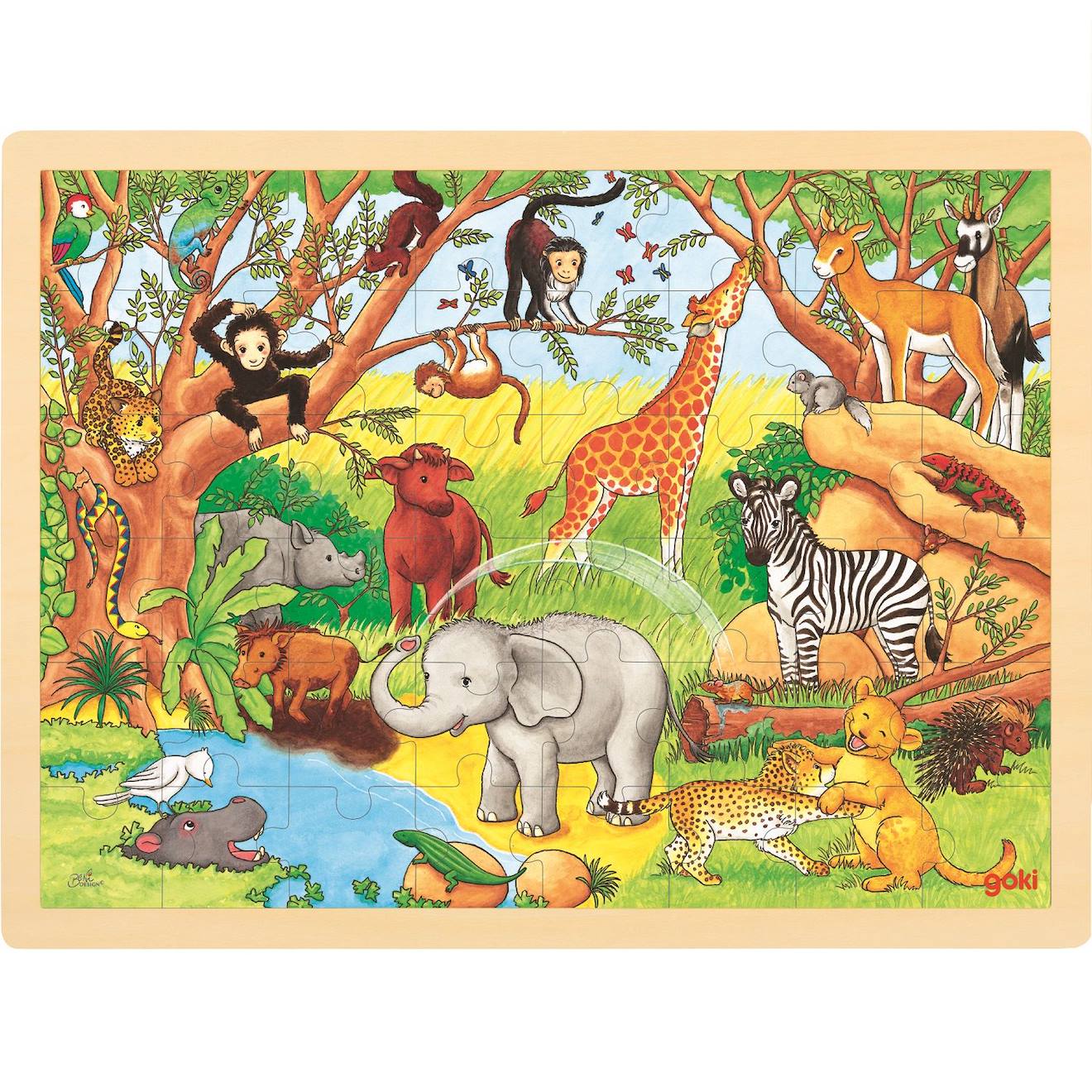 Puzzle Afrique Marron