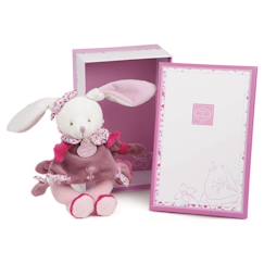 Jouet-Premier âge-Peluches-Hochet cerise le lapin
