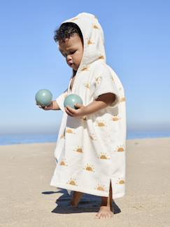 Poncho de bain / plage bébé personnalisable, avec coton recyclé  - vertbaudet enfant