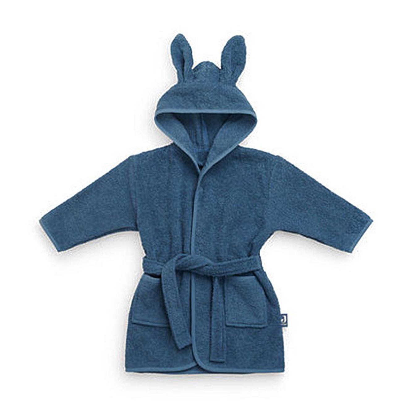 Peignoir Enfant En Coton Bleu