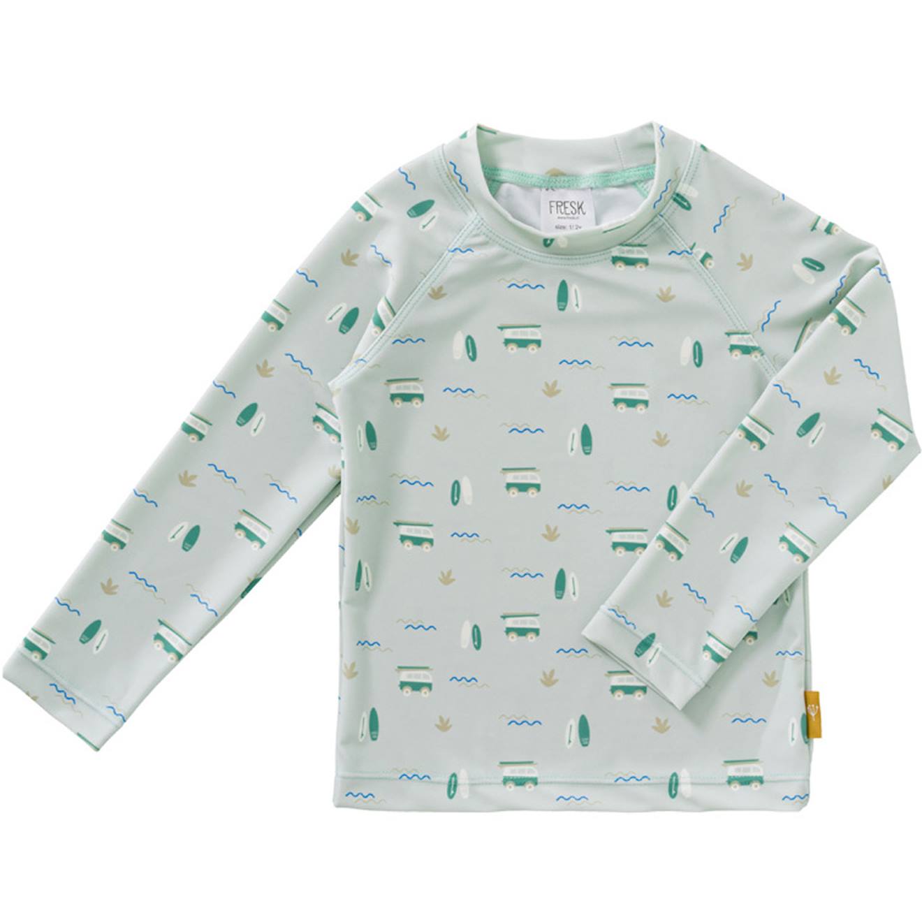 Tee-shirt anti-uv vert, bleu, blanc