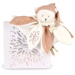 Jouet-Premier âge-Doudou plat pétales ours 25 cm