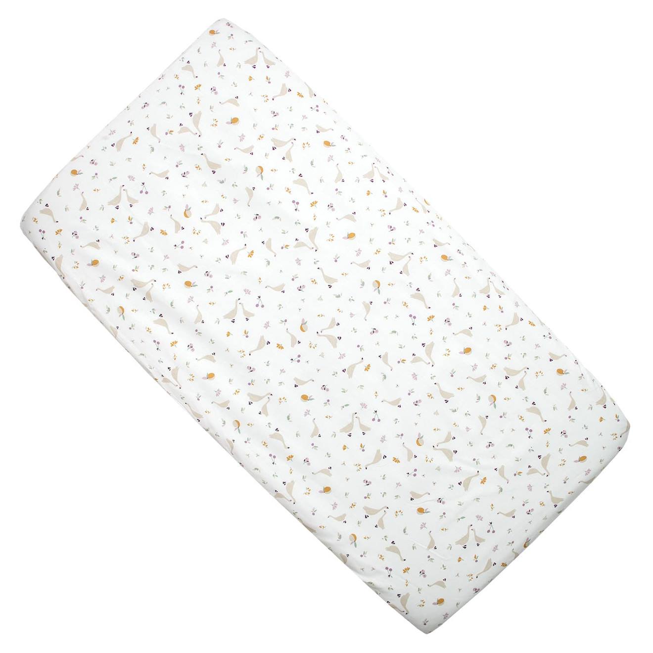 Drap Housse Berceau En Coton Sidonia Sidonia, Beige, Écru, Blanc