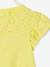 T-shirt fille avec détails broderie anglaise  Oeko-Tex® bleu grisé+bleu marine+corail+jaune pâle+moutarde+vert pâle 15 - vertbaudet enfant 
