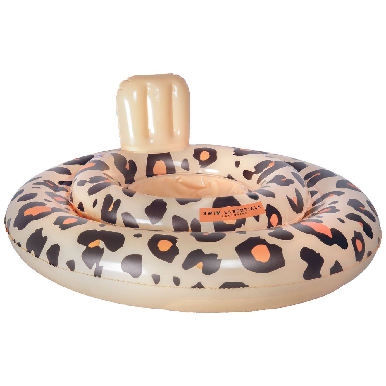 Bouée Bébé Léopard Beige, Orange, Noir