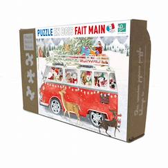 Jouet-Puzzle 50 pièces - Le van de noël de kim hinds