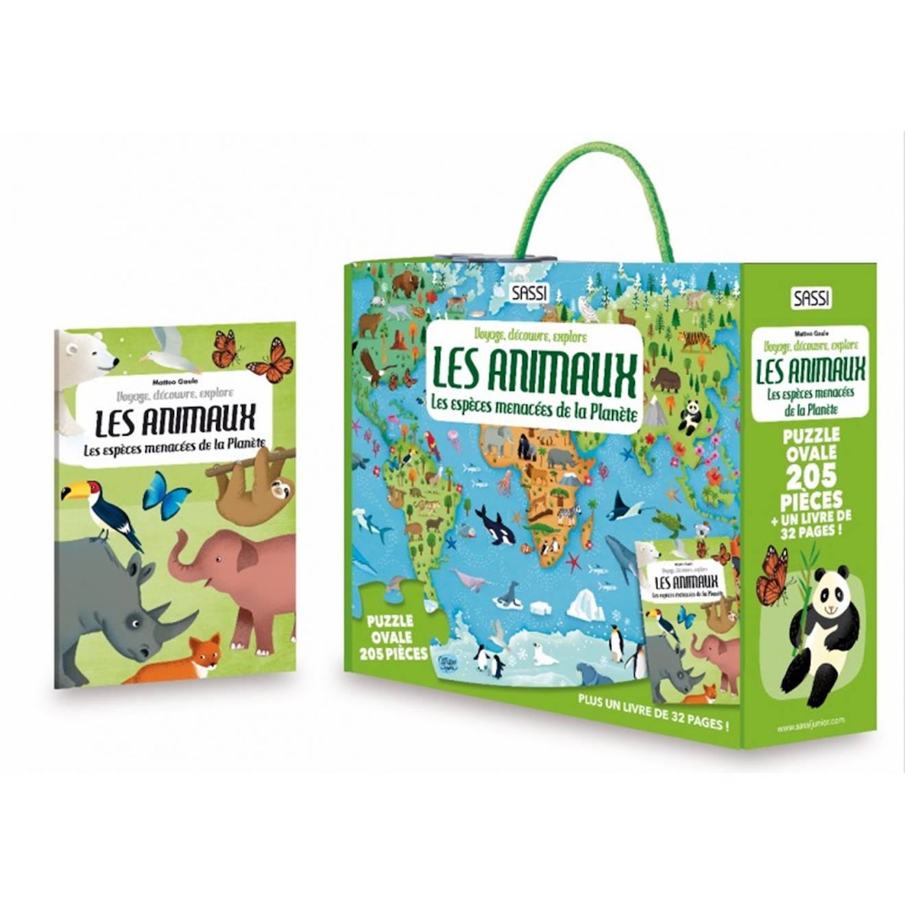 Voyage, Découvre, Explore - Les Animaux Vert