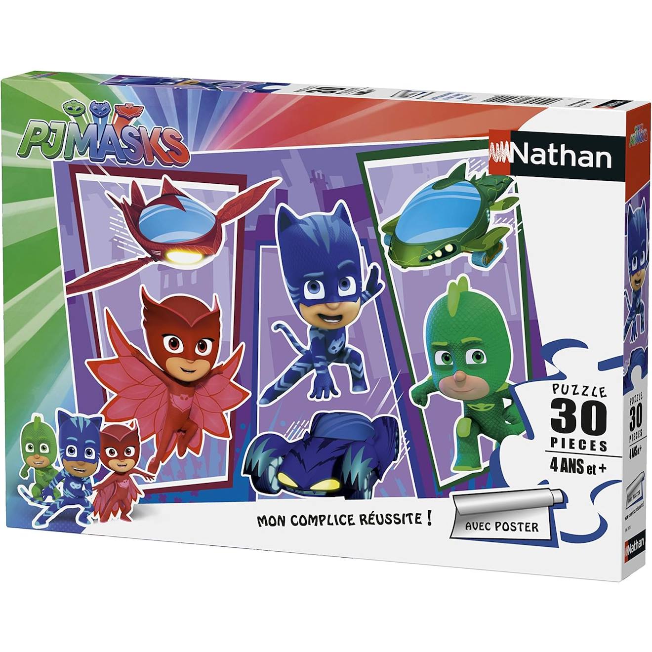 Puzzle Les Pyjamasques 30 Pcs Bleu