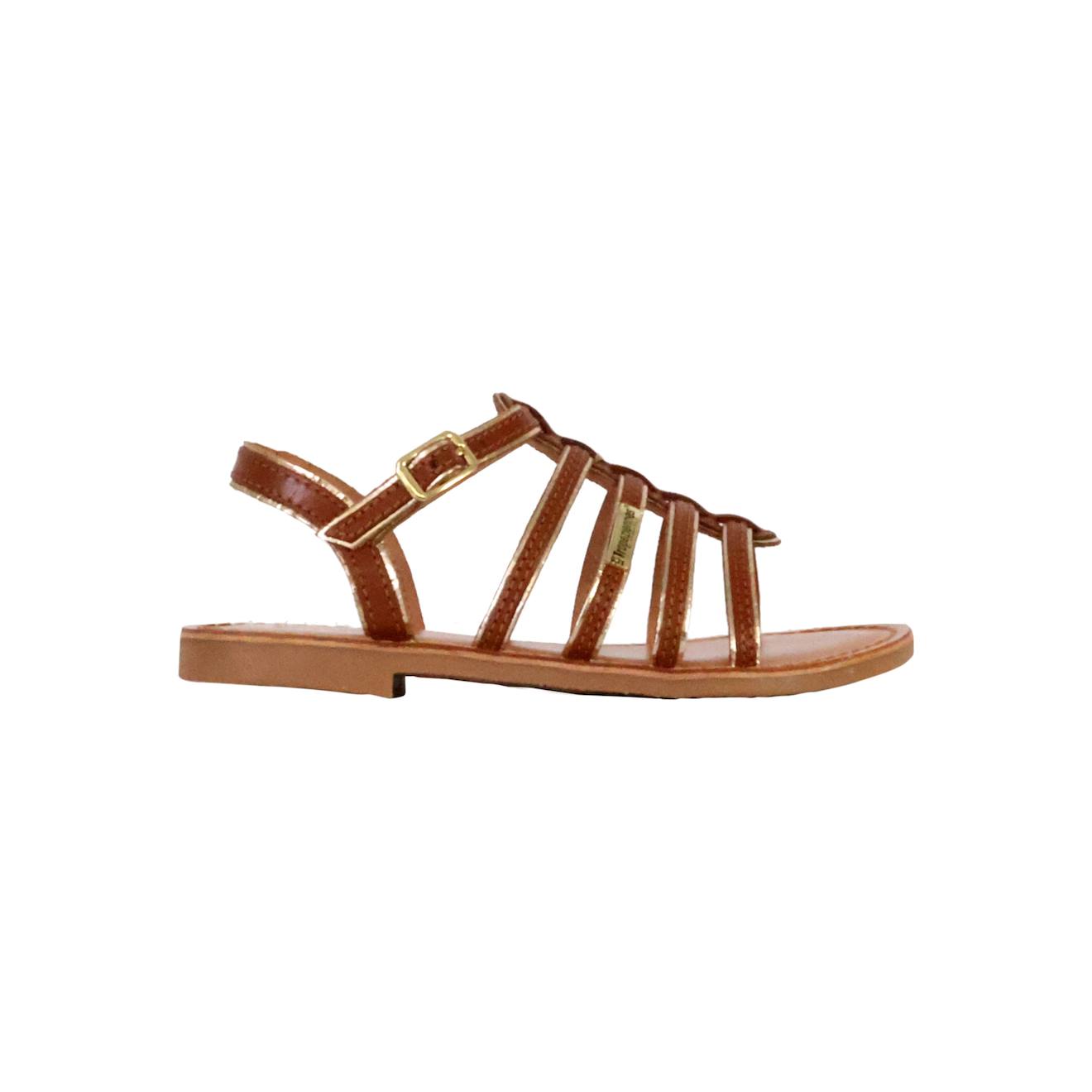 Sandales En Cuir À Brides Tan