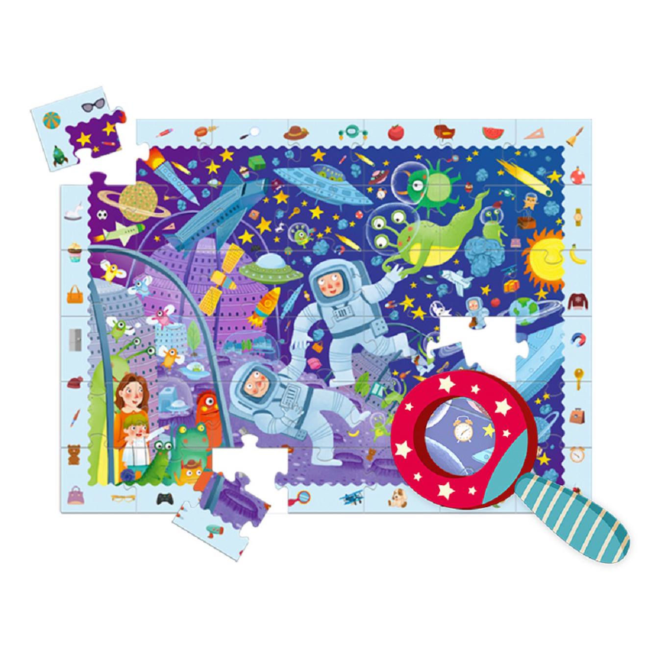 Puzzle Détective Espace Bleu