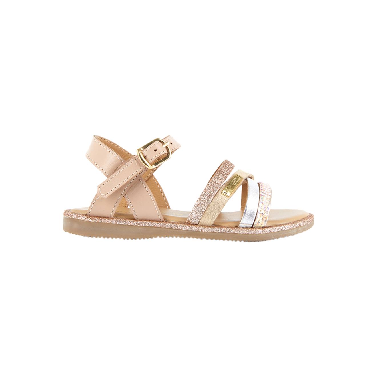 Sandales En Cuir À Brides Nude