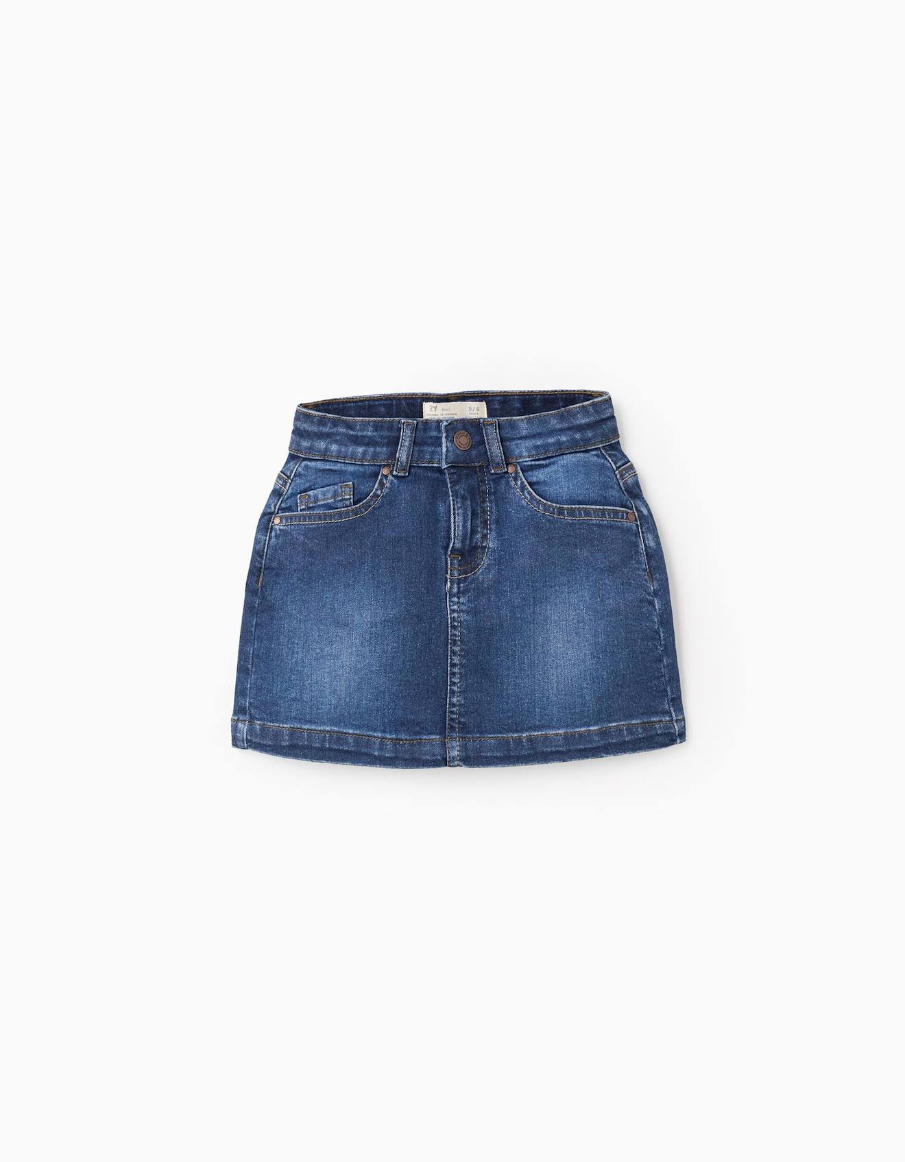Mini Jupe En Jean Bleu