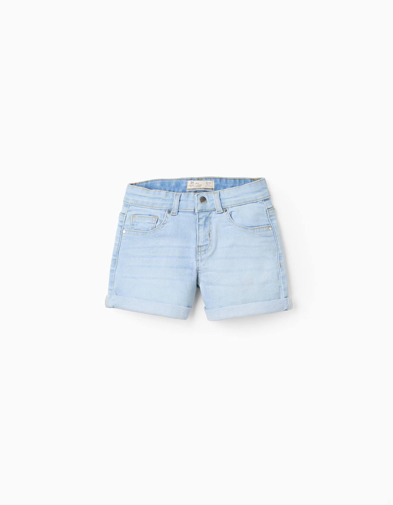 Shorts En Jean Bleu Clair