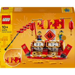 Jouet-Calendrier des fêtes iconic - 40678 Set de Construction incluant Un Bateau-Dragon
