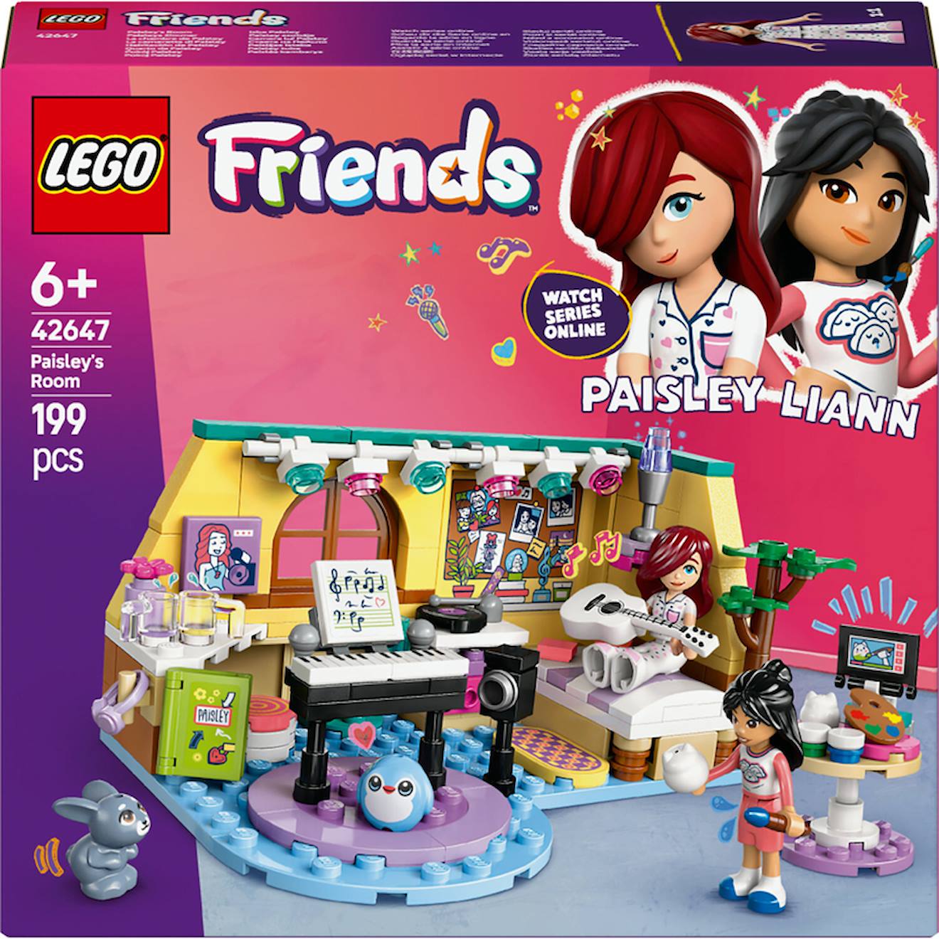 Chambre De Paisley Friends - 42647 Jouet De Construction Avec 2 Mini-poupées Et Un Lapin Multicolore