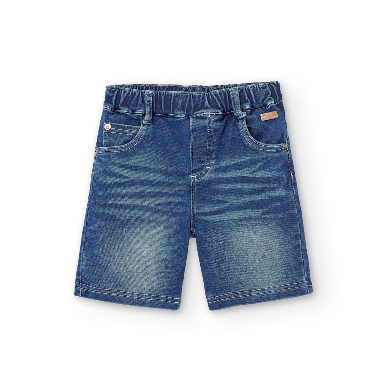 Bermuda En Denim À Cinq Poches Bleu