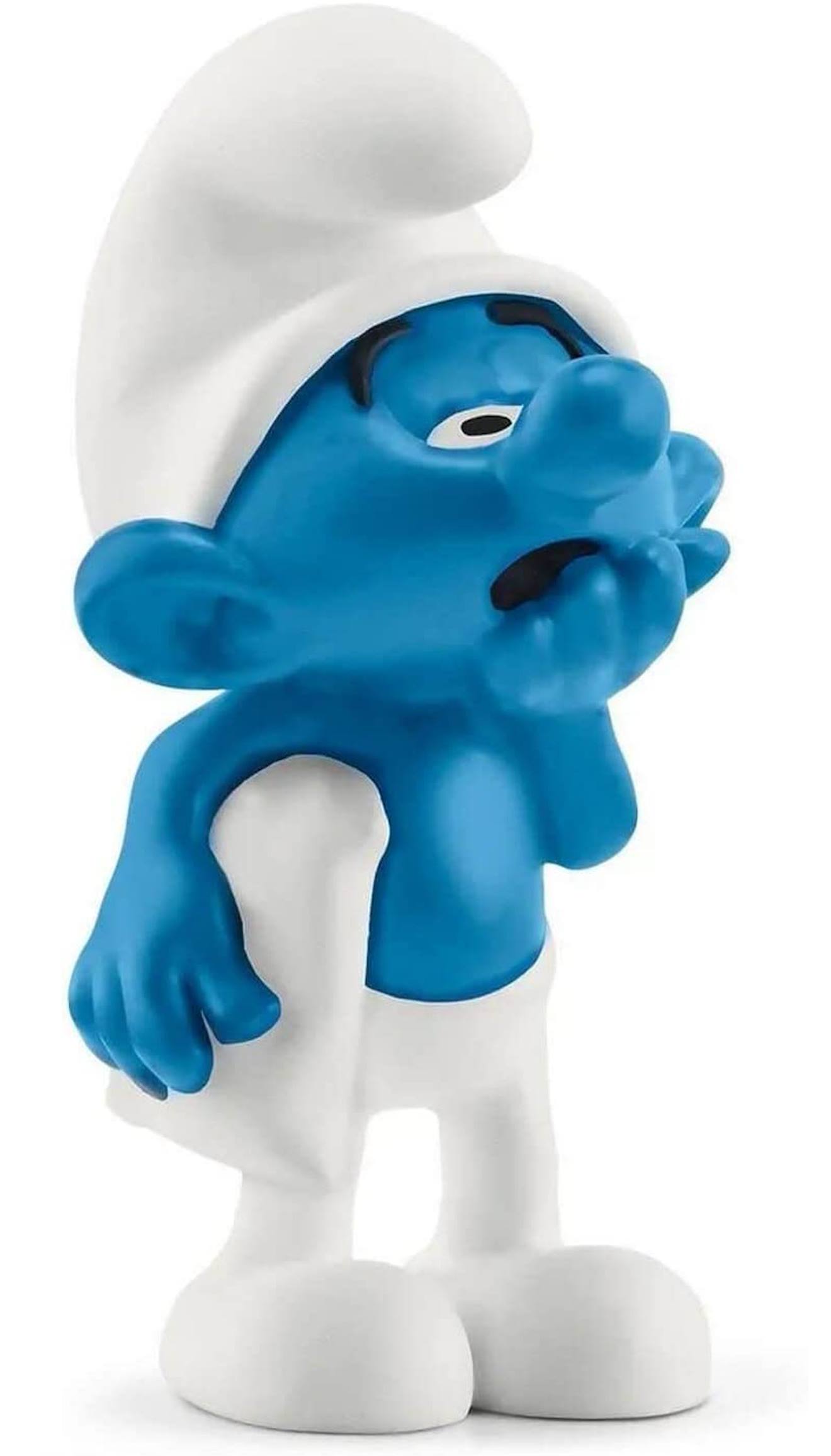 Figurine Schtroumpf Paresseux Bleu