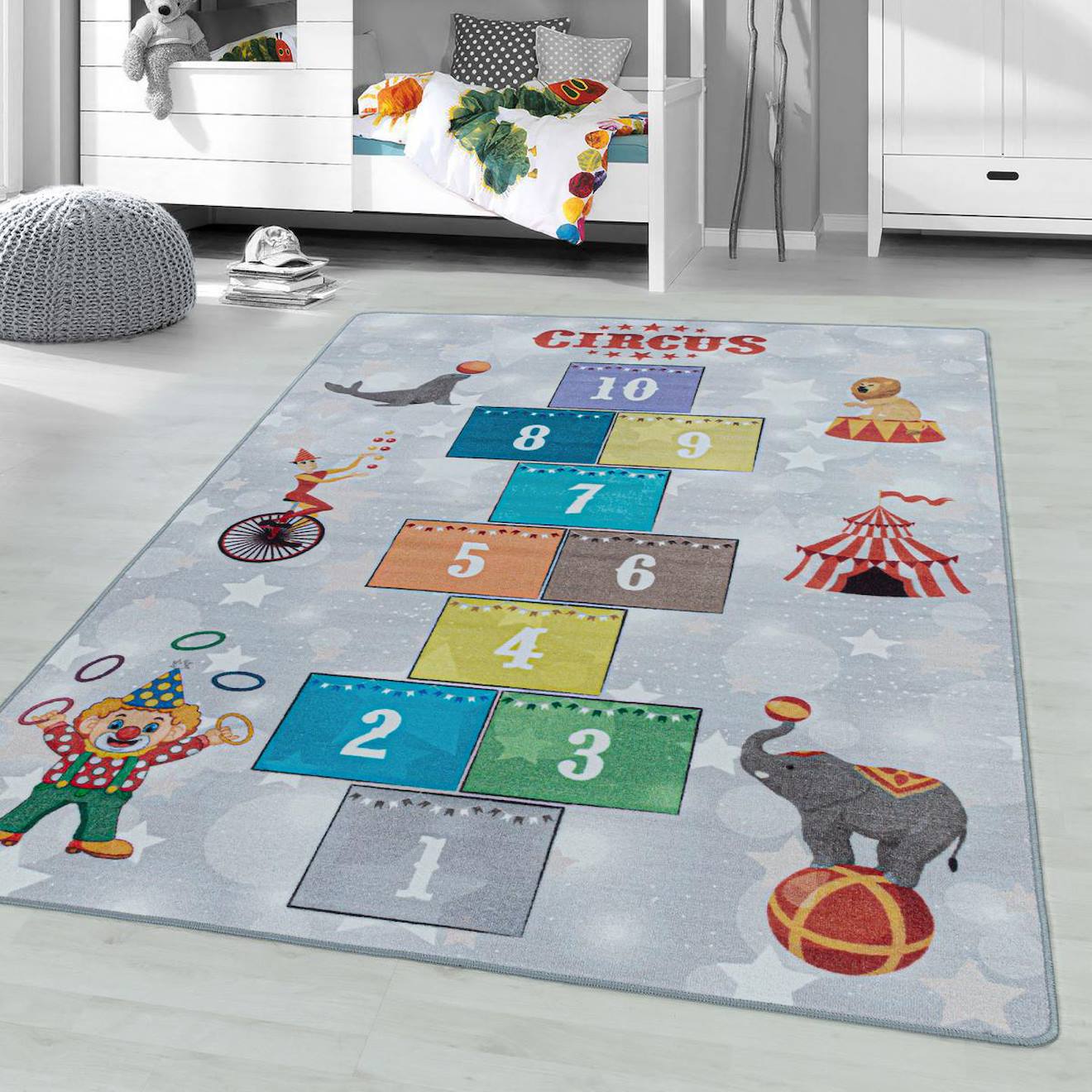 Tapis Enfant Circus G Multicolore