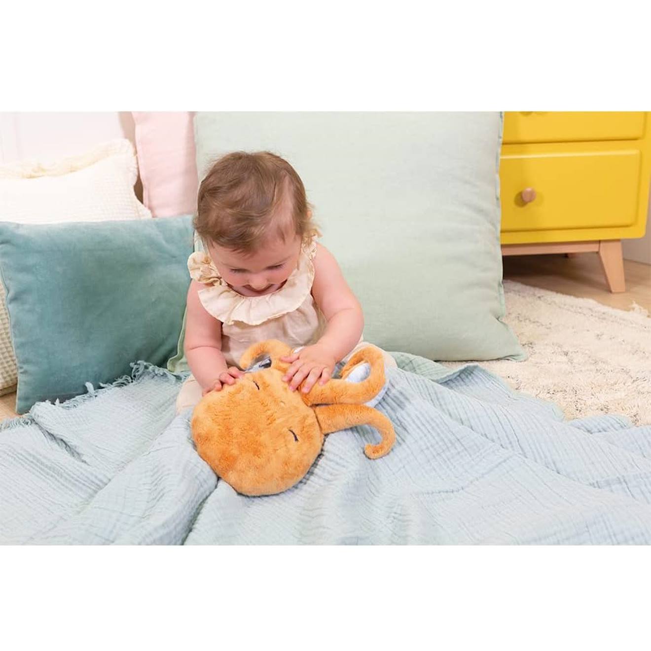 Peluche Bouillotte Chaud Et Froid Poulpe Orange (Kaloo) - Image 2