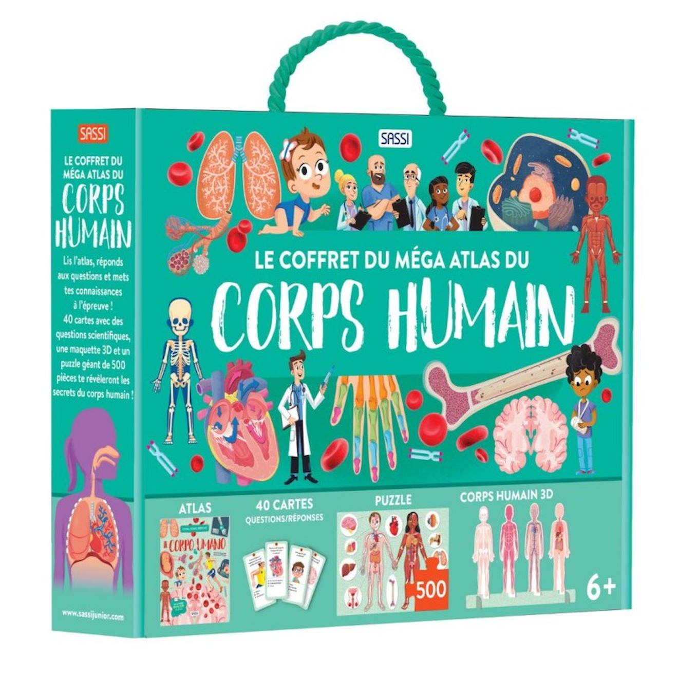 Coffret Méga Atlas Du Corps Humain Vert