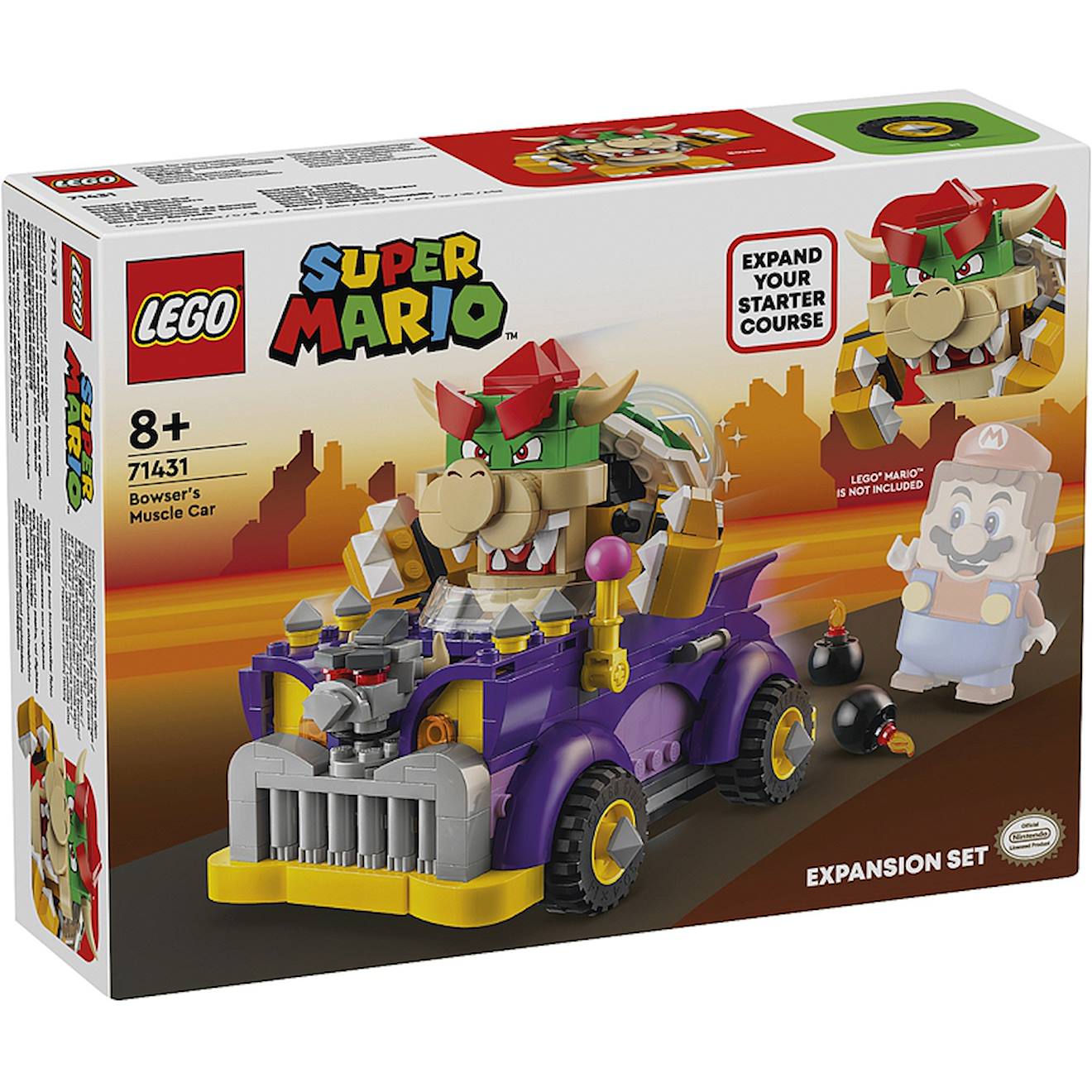 Ensemble D'extension Bolide De Bowser Super Mario - 71431 Multicolore